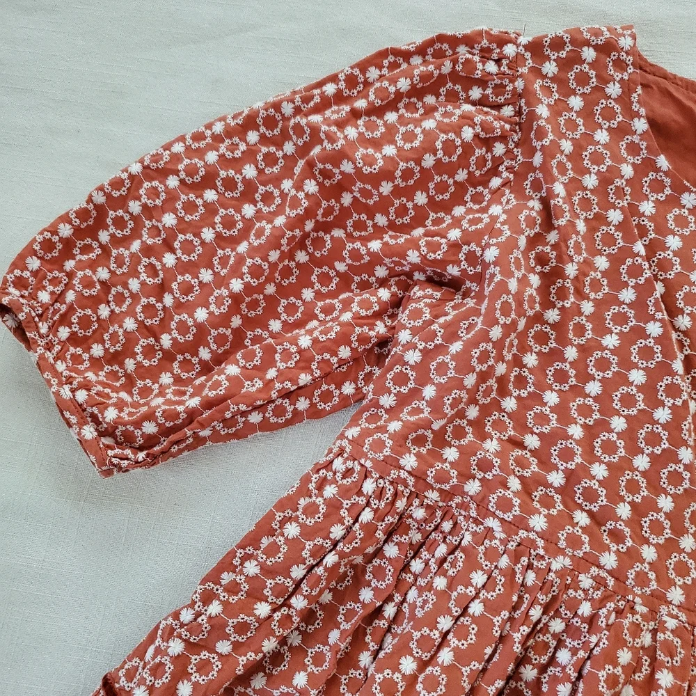 Pink Chicken rust orange dress kids 10 - Picture 8 of 10